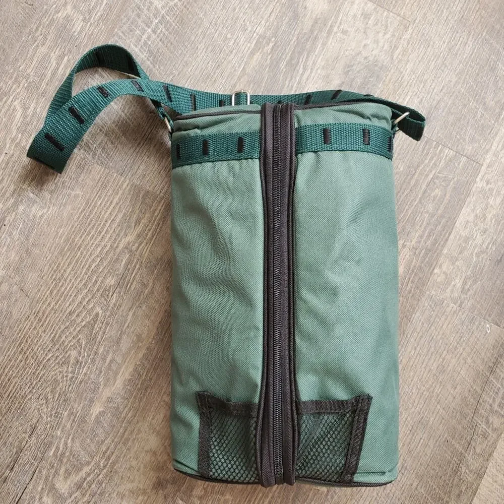 Wine bottle tote with accessories Picnic for two Adjustable shoulder strap